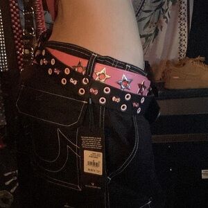 True religion black cargo pants